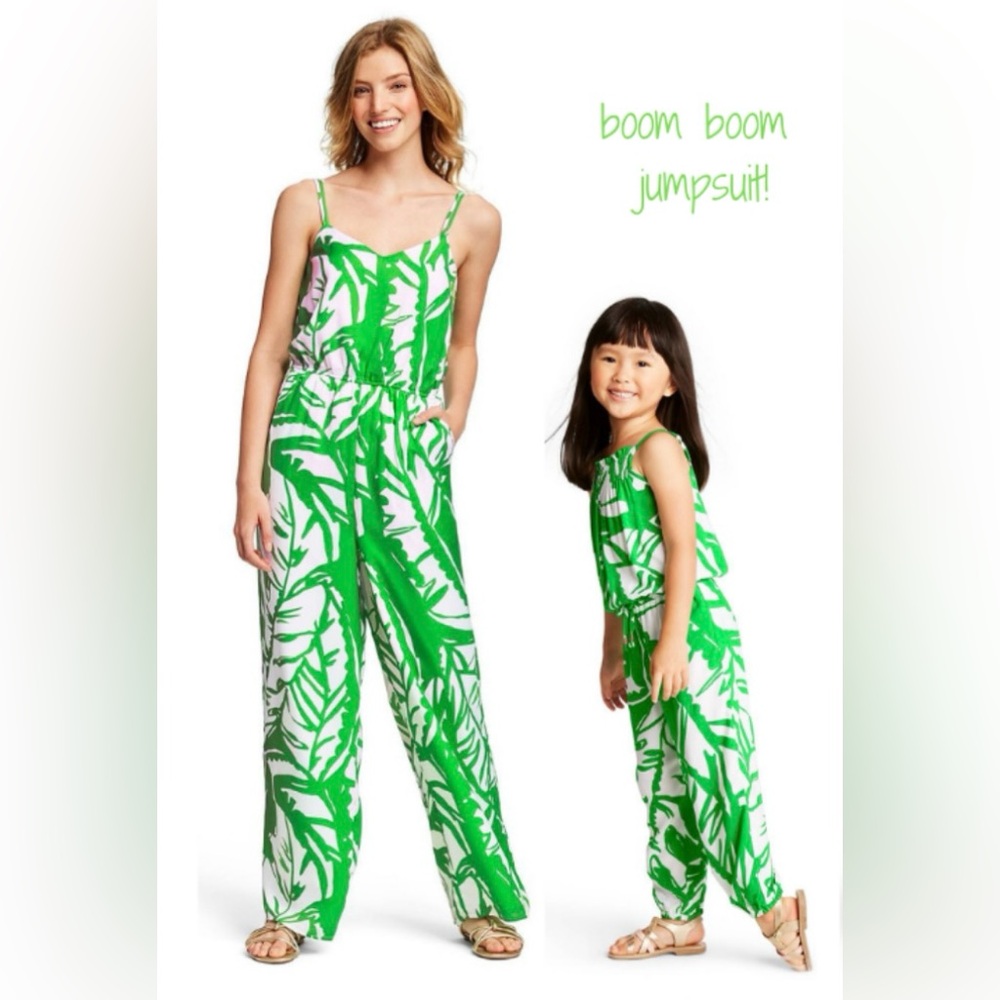 Lilly Pulitzer Boom Boom Green & White Mother (M) Daughter (3T) Jumper S…